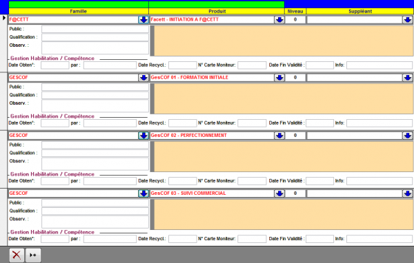 Compétences intervenant