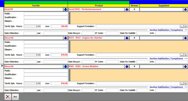 Compétences intervenant
